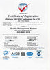 China ZHEJIANG XINCHOR TECHNOLOGY CO., LTD. certificaten